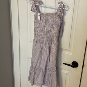 NWT GAP smocked short dress, size L tall